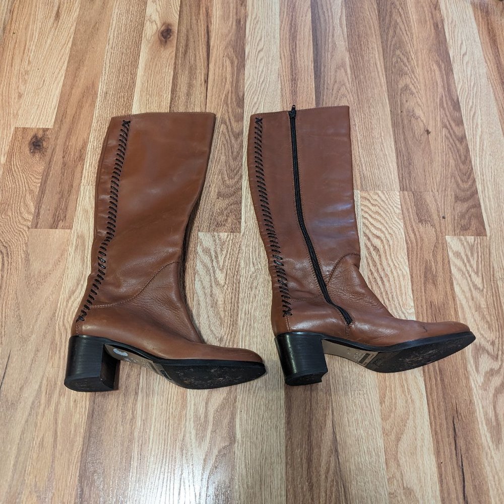 Vero Cuoio Heeled Riding Genuine Leather Boots